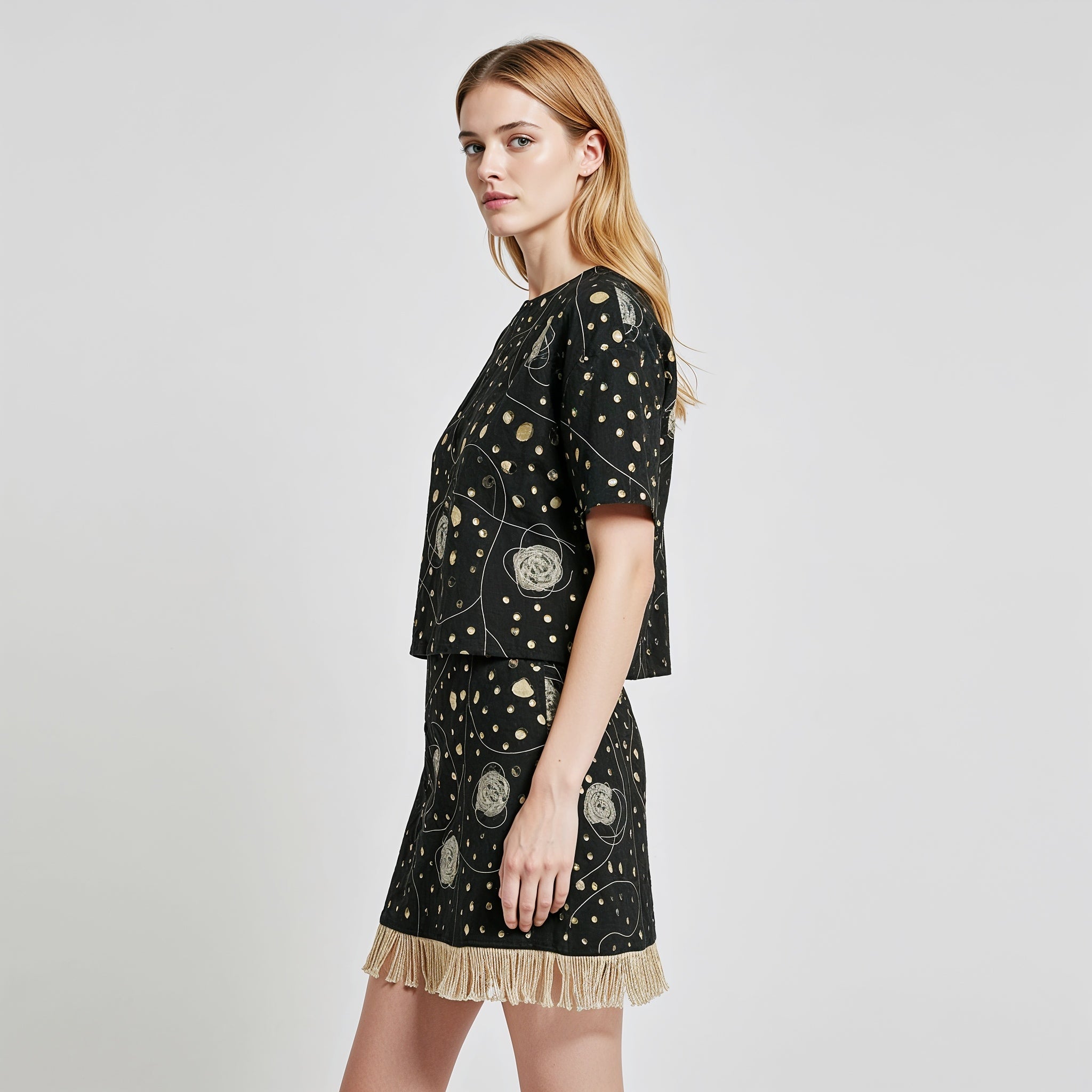 Cutwork Shirt Black